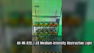 AH-MI-B2(L) LED Orta Yoğunluklu Havacılık İkaz Lambası Fabrika Eskitme