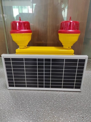 Düşük Yoğunluklu Çift Engelleme Işığı Güneş Enerjili Havacılık Işıkları FAA L-810
