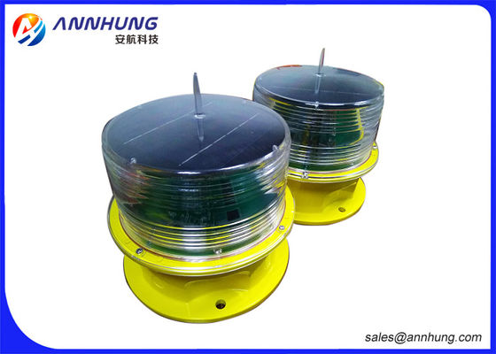 Geri Dönüşümlü Piller ile Kırmızı Sarı Havaalanı Güneş Pist Kenar Aydınlatma