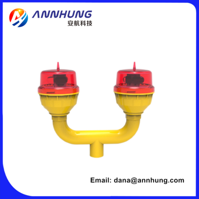 LED Havacılık Engel Işığı AH-LI-B2, Sorunsuz ve Otomatik Gün Batımından Şafağa Çalışma için LED Işık