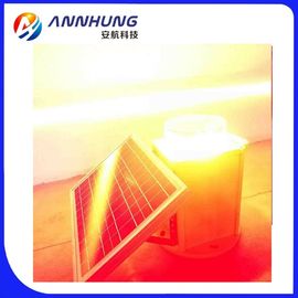 Güneş Havacılığı Engel Işığı ICAO Kırmızı Yanıp Sönen IP66 20-60FPM 2000cd Güneş Kulesi Uyarı Işığı