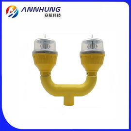 Çift 32cd IP66 LED Havacılık Engelleme Işığı Kırmızı Düşük Yoğunluk