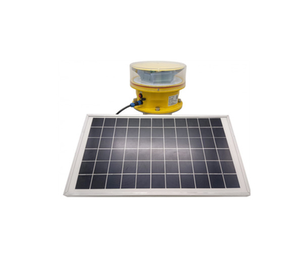 CREE LED Güneş Enerjili Orta Yoğunluklu uçak ikaz lambası Kırmızı renk